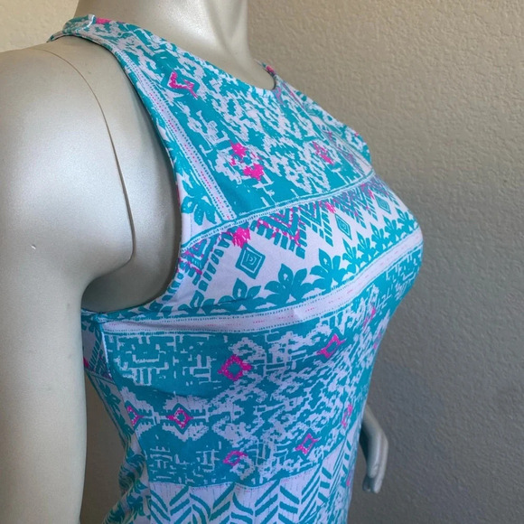 Tori Richard Honolulu Blue Cafe midi dress Small XS - Picture 4 of 16